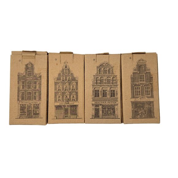 Blokker Dutch Canal Houses Set of 4 • “Serie Grachtenwinkels” Collectibles NIB - Picture 7 of 13